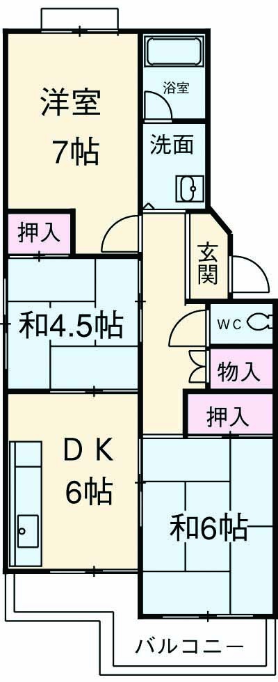 第二藤田マンションの間取り