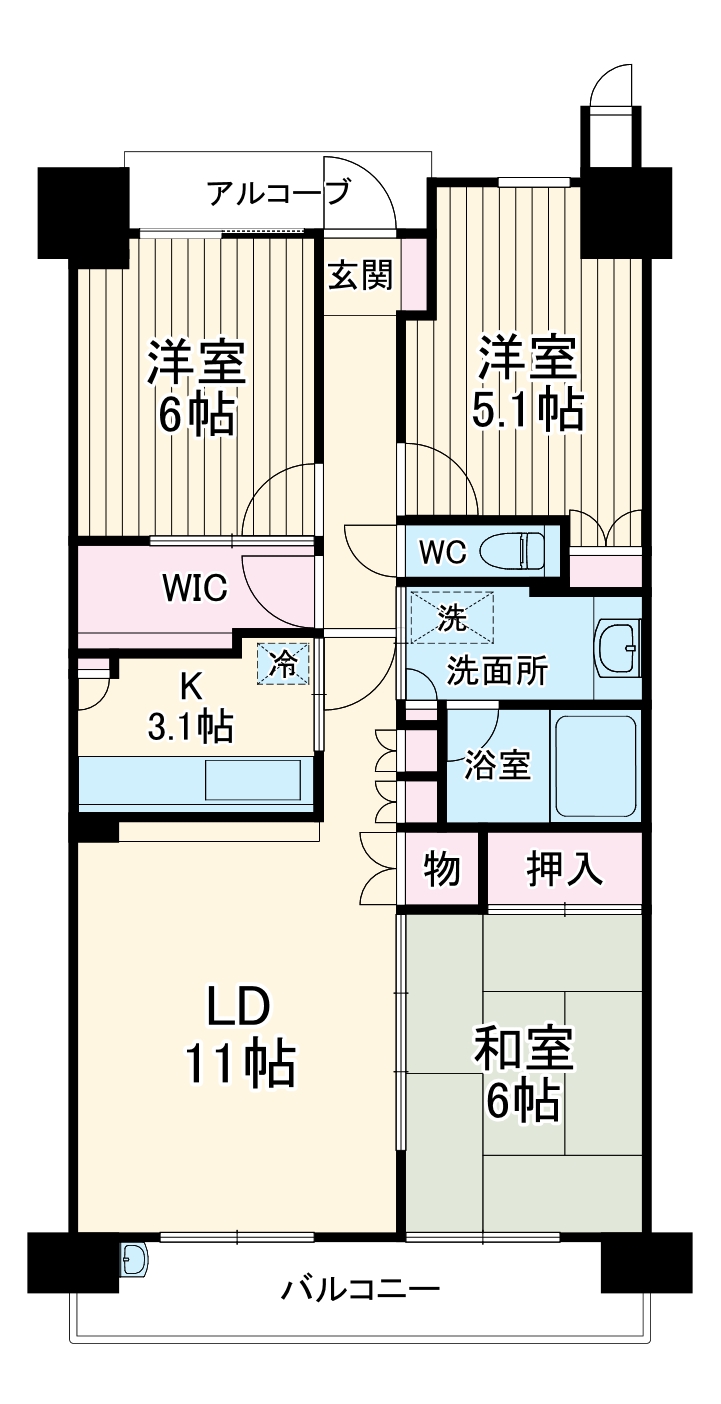 ステラガーデン幕張の間取り