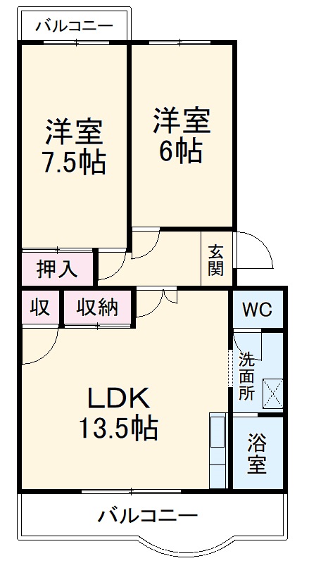 エステイタスKH-1の間取り