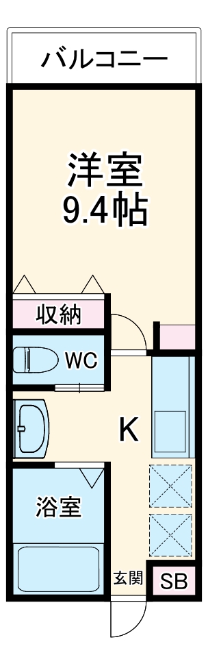 センチュリーオークB棟の間取り