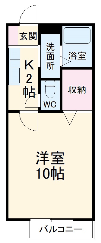 コーポFK Aの間取り