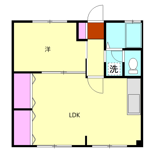 稲荷森マンションの間取り