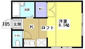 パレス東名Ⅲの間取り