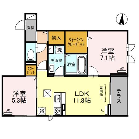 ルミナスコートの間取り
