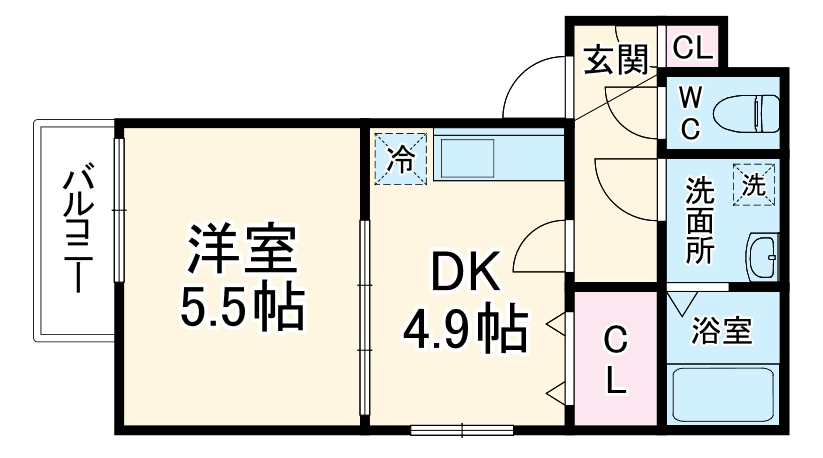ジーメゾン伊勢原アメロの間取り