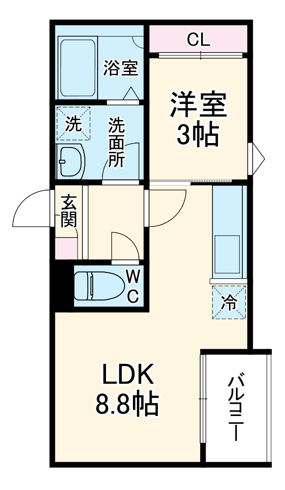 REGALEST栄生駅の間取り