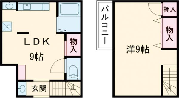 西新小岩5-1-9の間取り