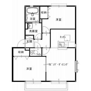 ソレジオタウン西川田Cの間取り