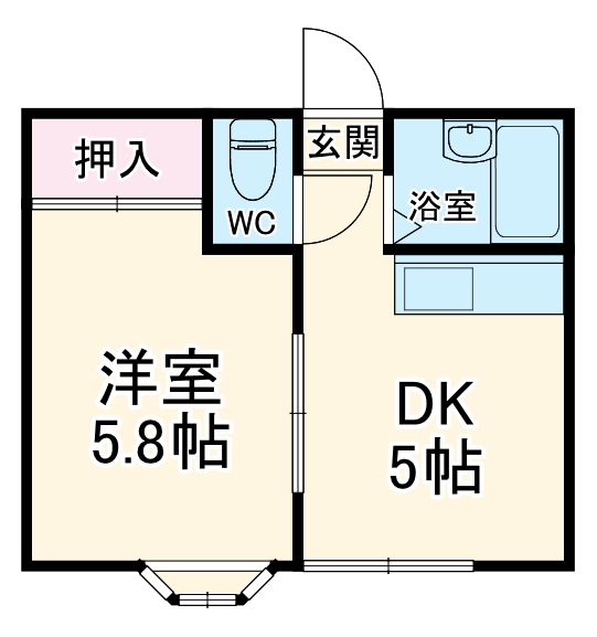 ふらわーハイツの間取り
