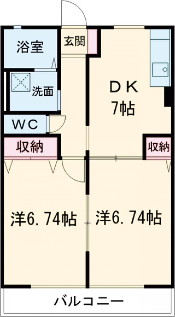 エルハイムAの間取り