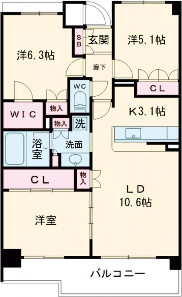 エスティメゾン巣鴨の間取り