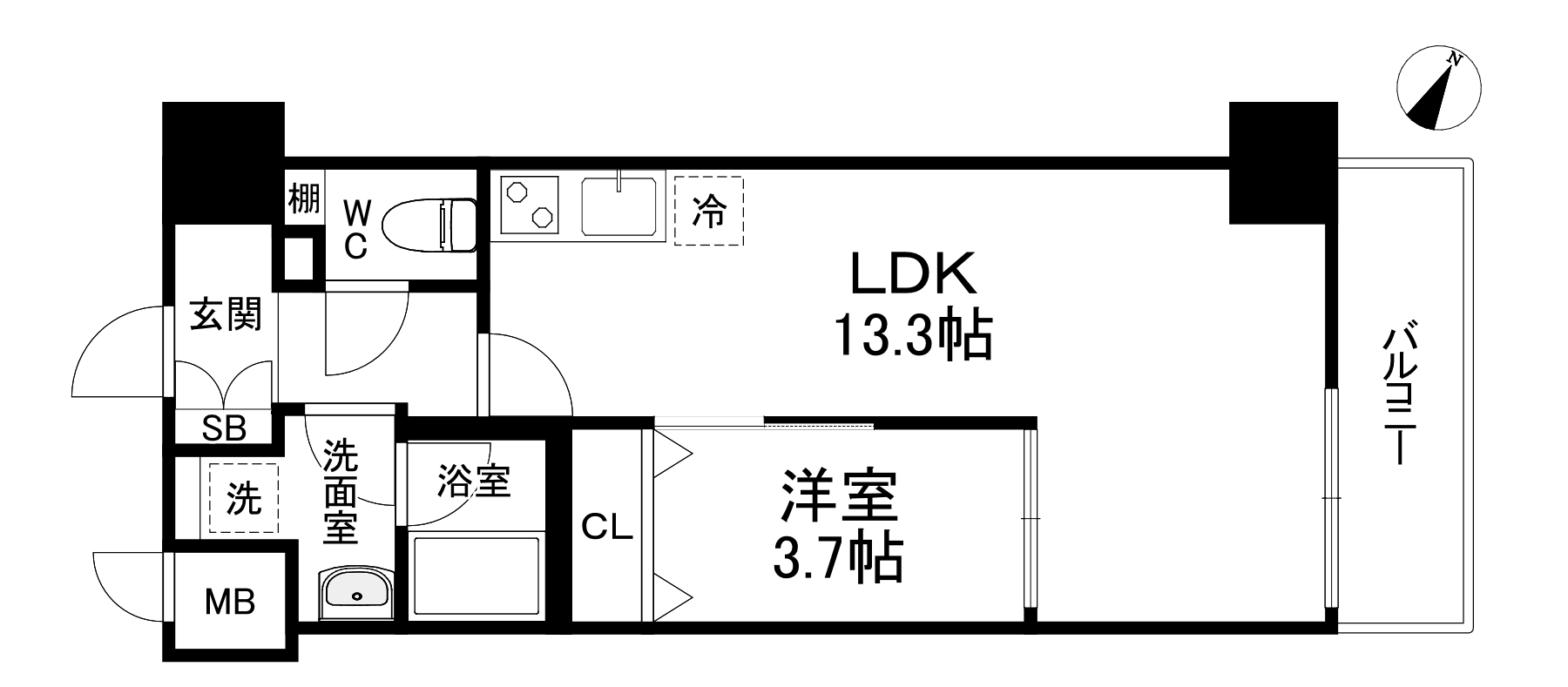 Sarnath海老江の間取り