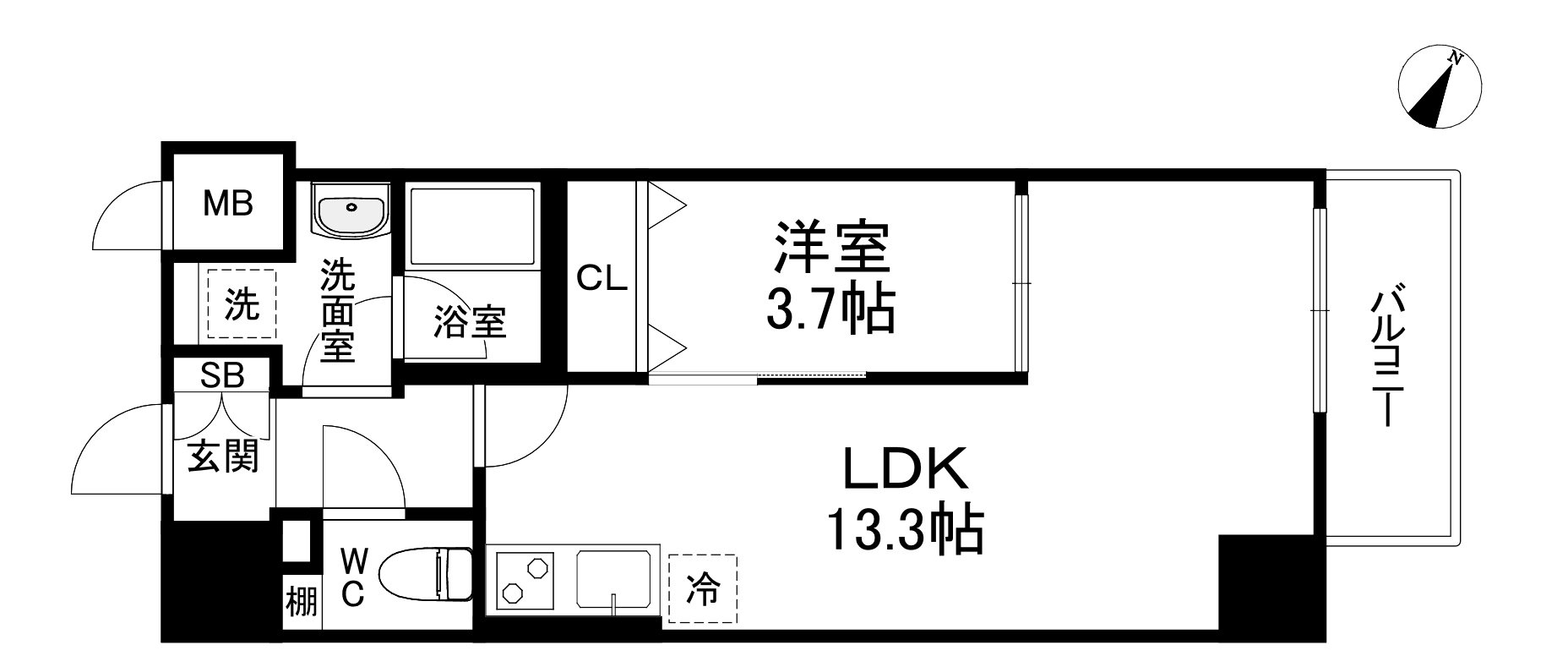 Sarnath海老江の間取り