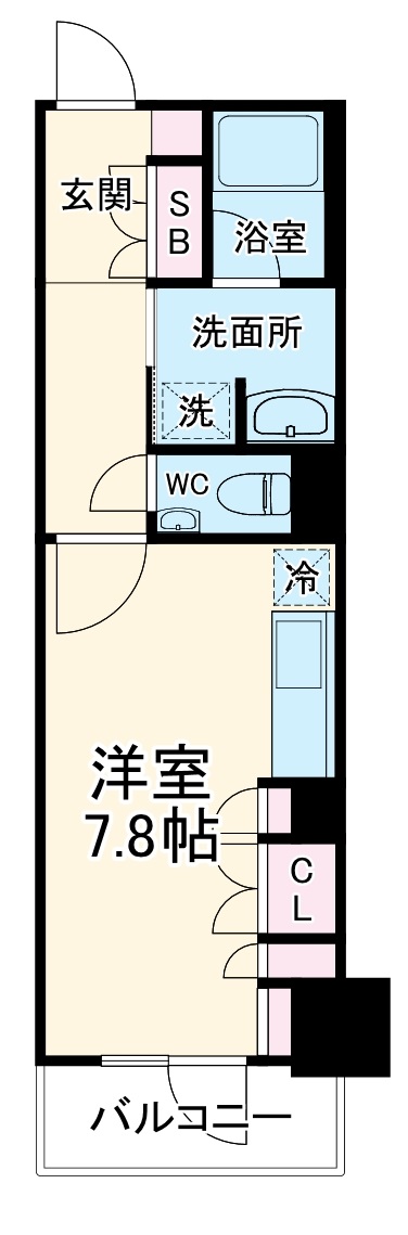 デュオステージ関内Ⅱの間取り