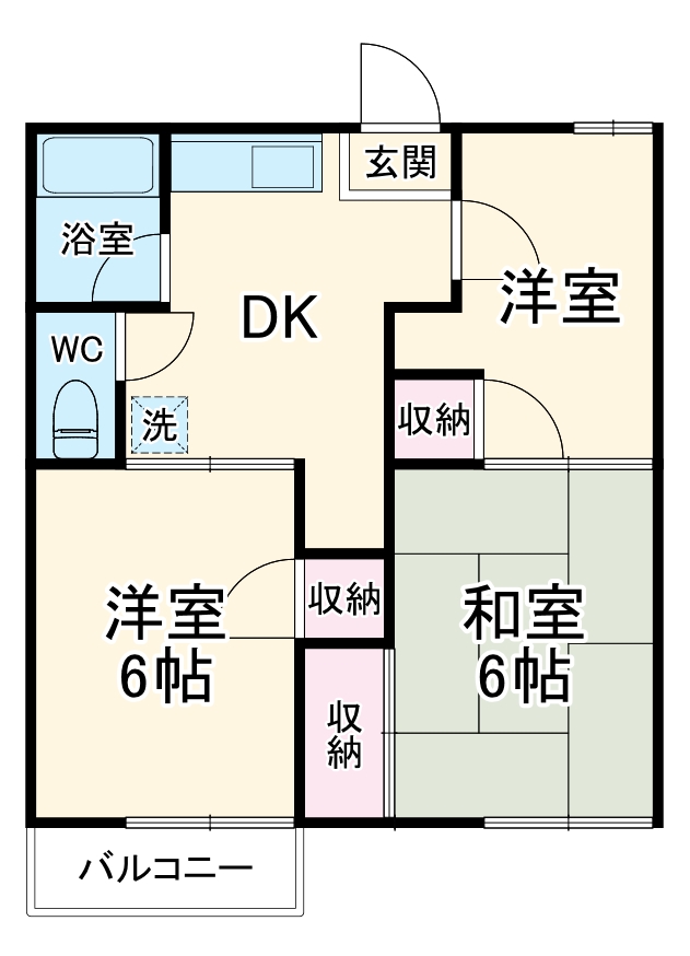 第二東新井ハイツの間取り