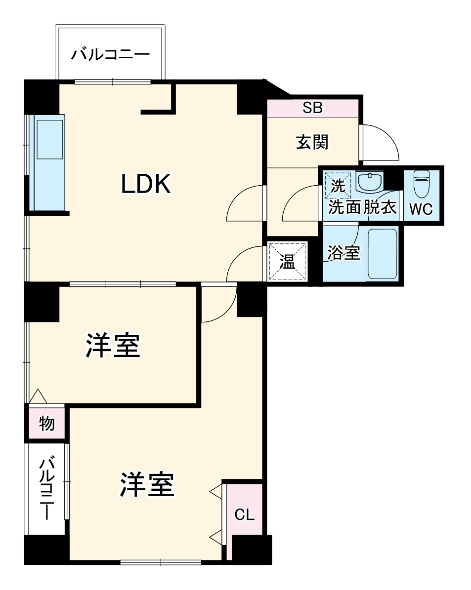 カーム壱番館の間取り
