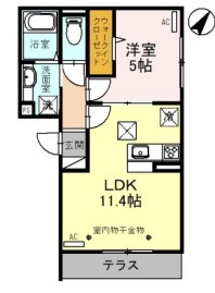 ラシュレステラの間取り