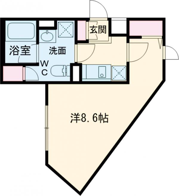 Bark Lane武蔵小山・502号室の間取り