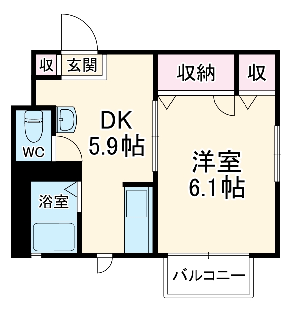 メルベーユシェソワの間取り