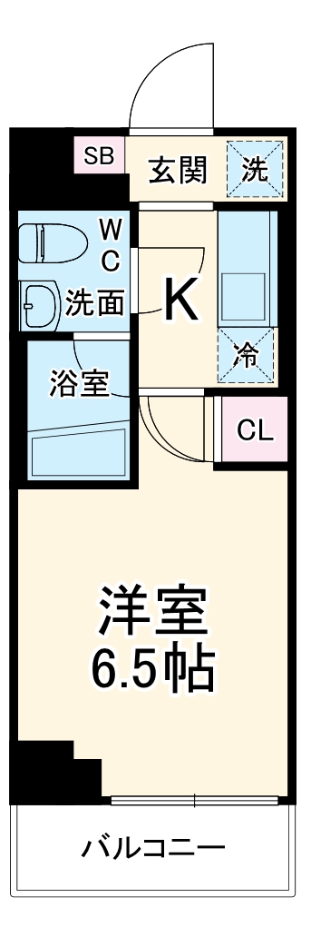 エストゥルース西横浜の間取り