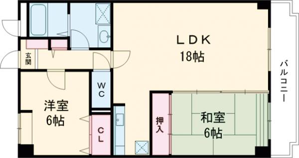 エスペランサ室見の間取り