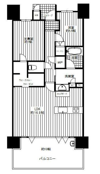 ル・シェモア利町の間取り