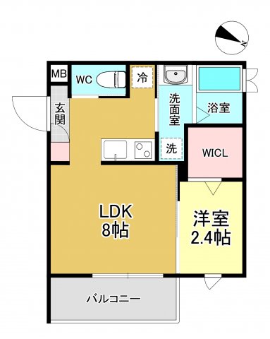 リアコート関大前EASTの間取り