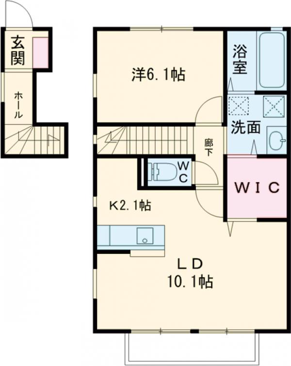 プチフルール Ⅴの間取り