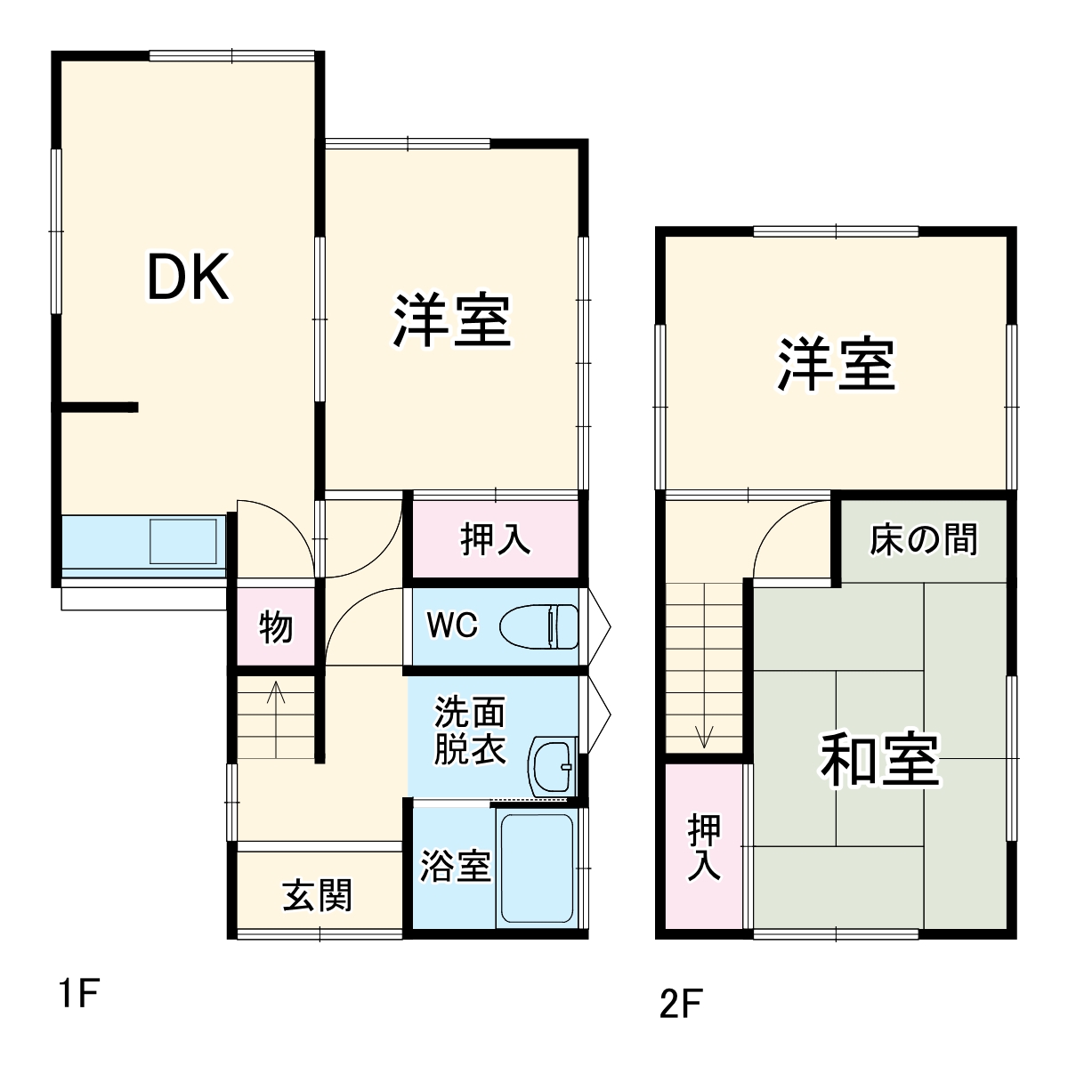 カーサフォレスタ川戸町の間取り
