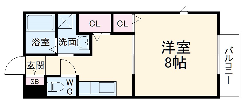 ヴィラ・グレイスB棟の間取り