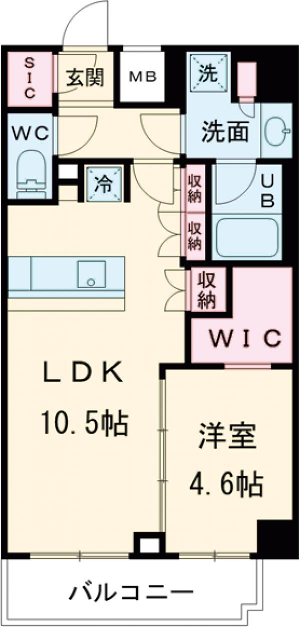 GENOVIA押上Ⅱの間取り