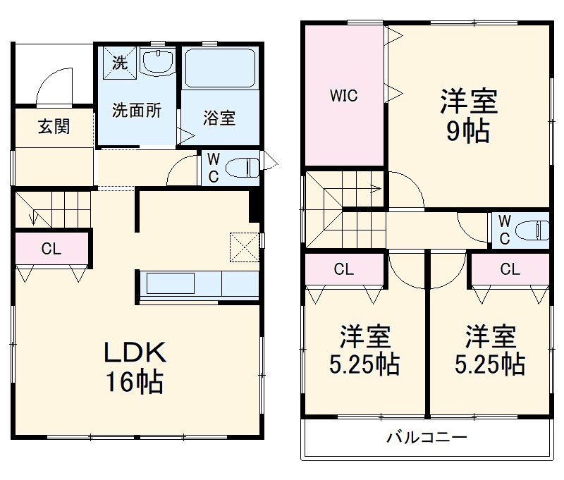 葵西2丁目貸家Dの間取り