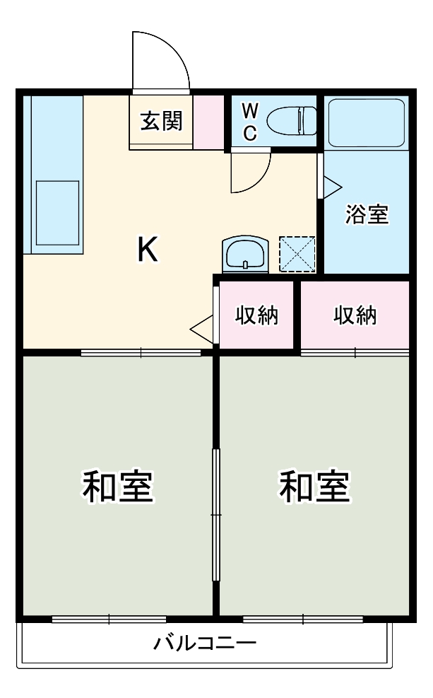 吉田ハイツの間取り