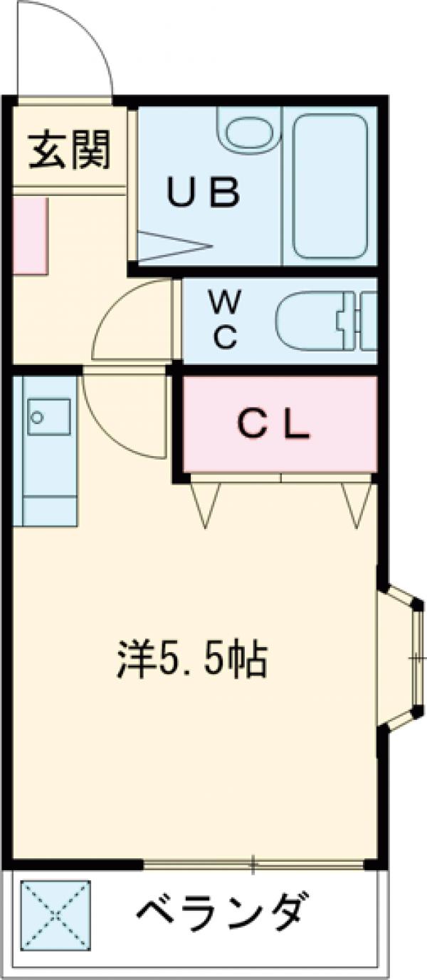 ピア国立の間取り