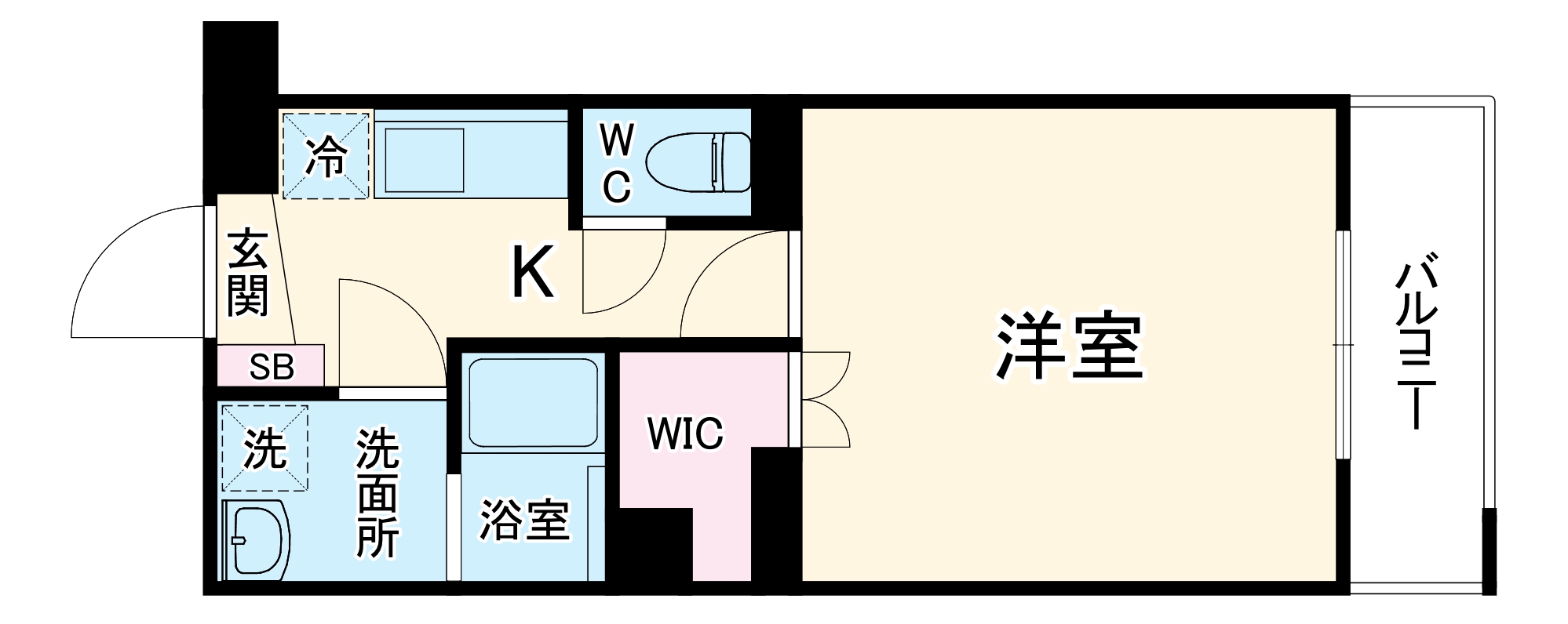 ヴィガラス川成新町の間取り