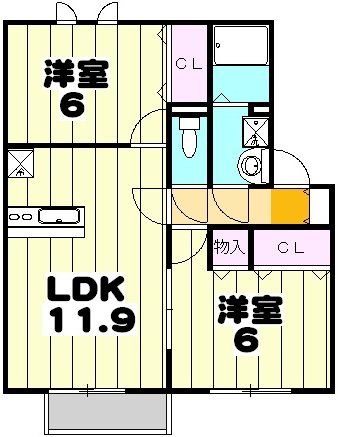 マーメルゾン　Ⅰの間取り