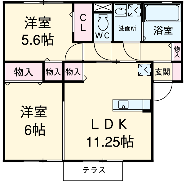 グリーンリーブスの間取り