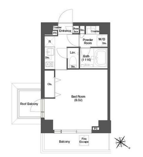 ディームス目黒行人坂の間取り