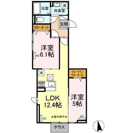 Dフラット台町の間取り