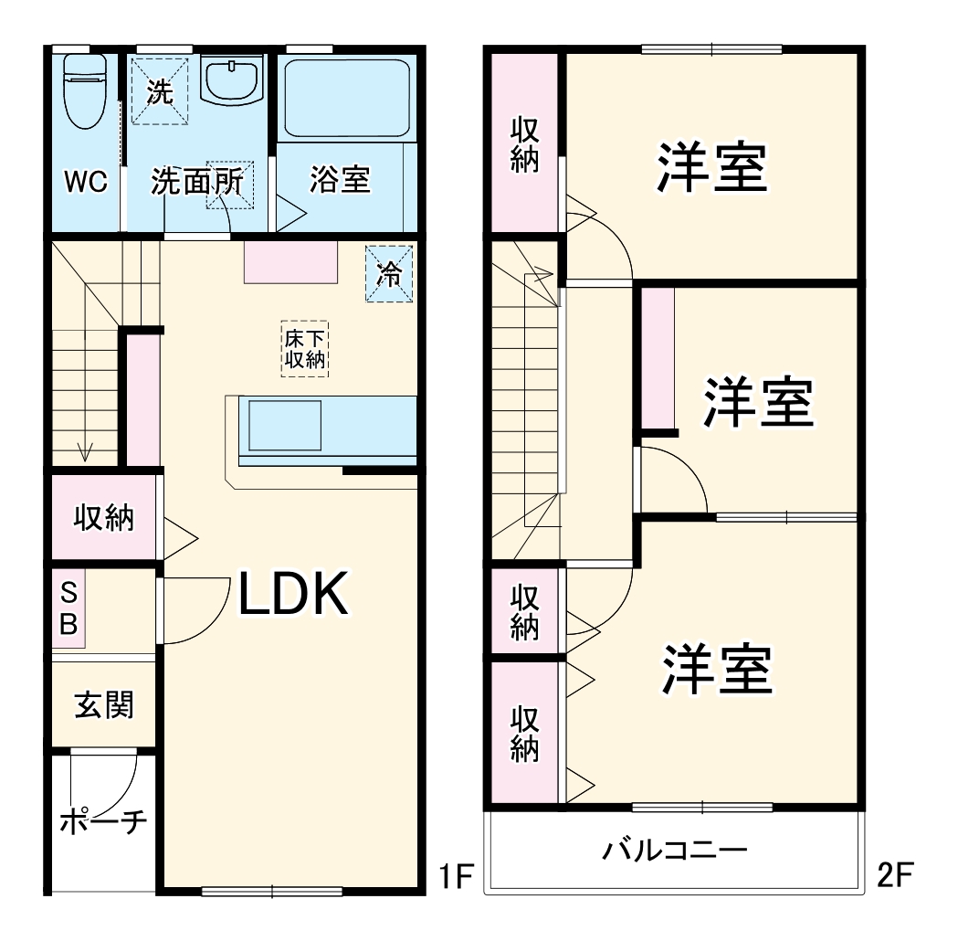 リーブルファイン南桜井Ⅱの間取り