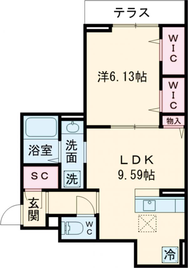 アヴァンス西調布の間取り
