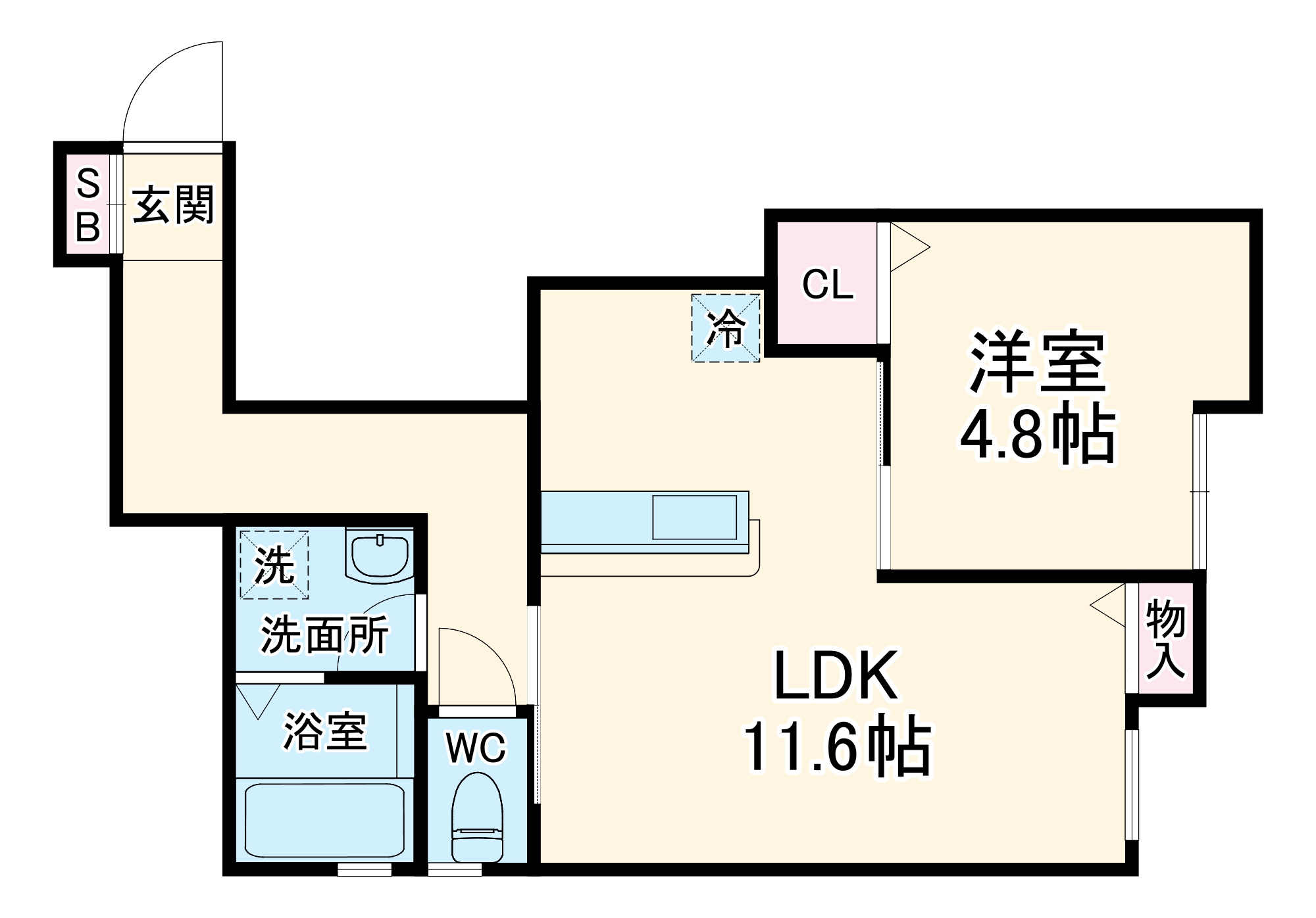 Comfort Flats曽根東町の間取り