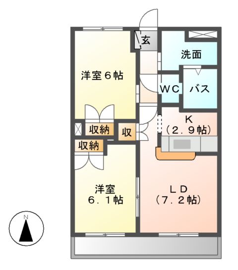 KING’S COAT(キングス・コート)の間取り