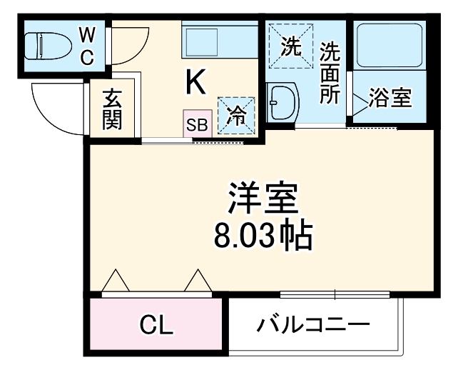 CRASTINE五香西の間取り