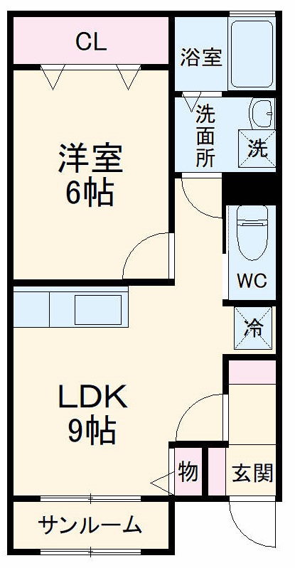 ウッドチップスの間取り