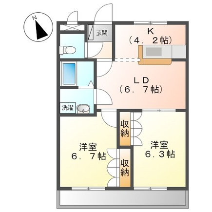 グリーンフィールド楠の間取り