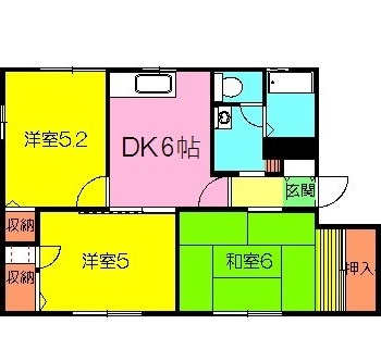 エクセル大井Dの間取り