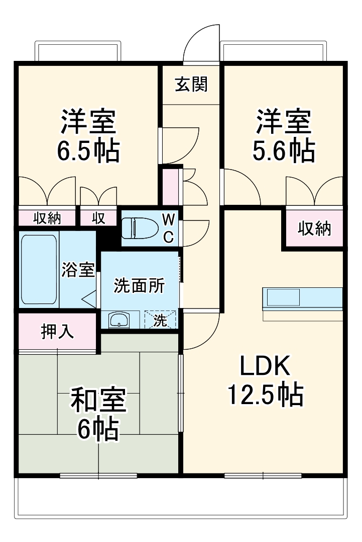 グランドールOKABEの間取り