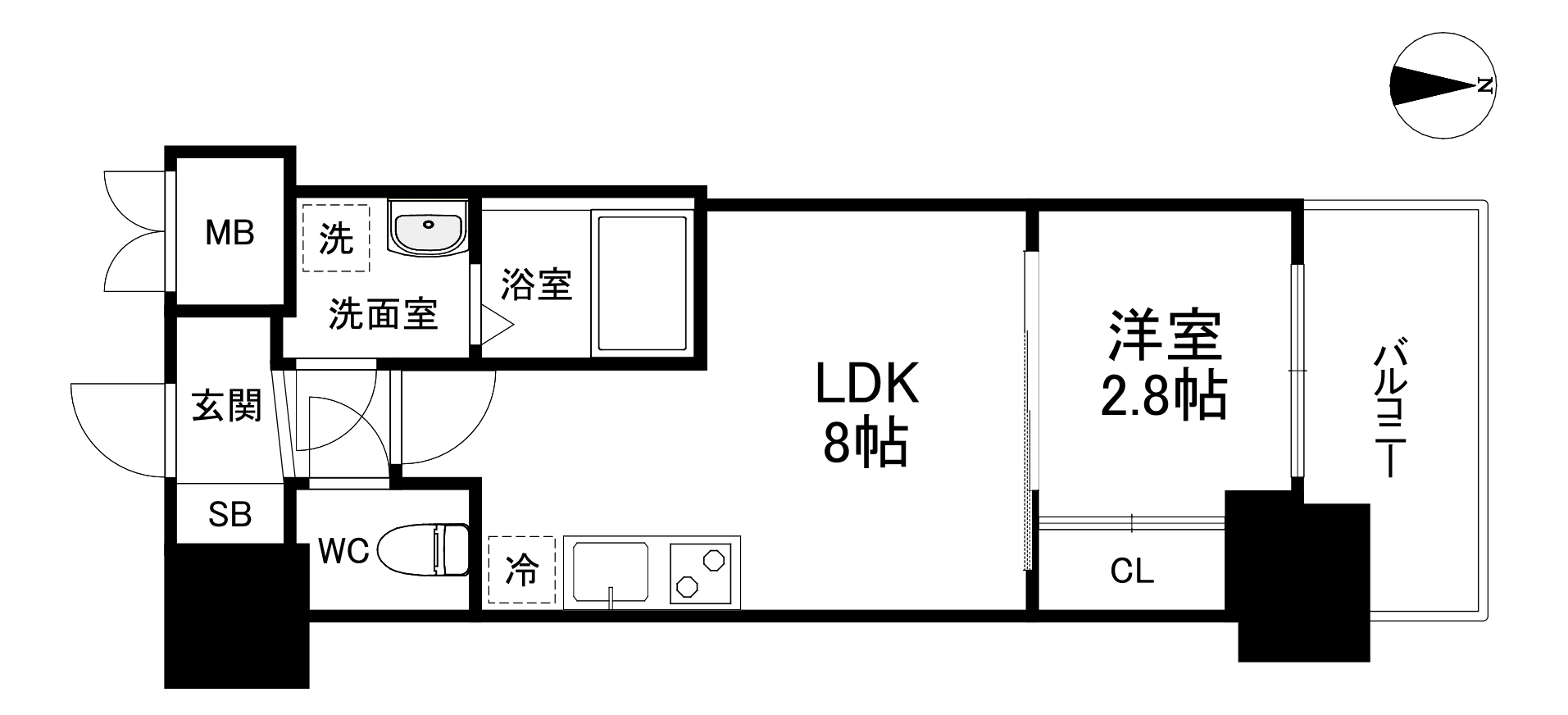セレニテ本町東リアンの間取り