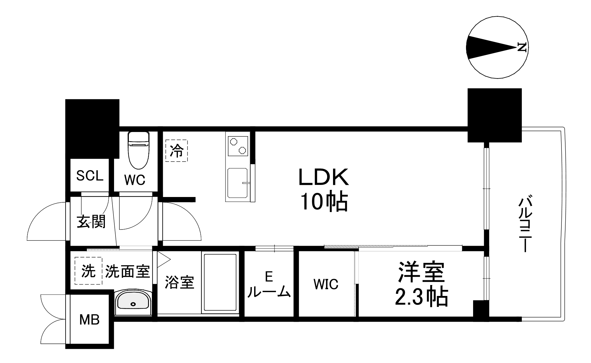 セレニテ本町東リアンの間取り